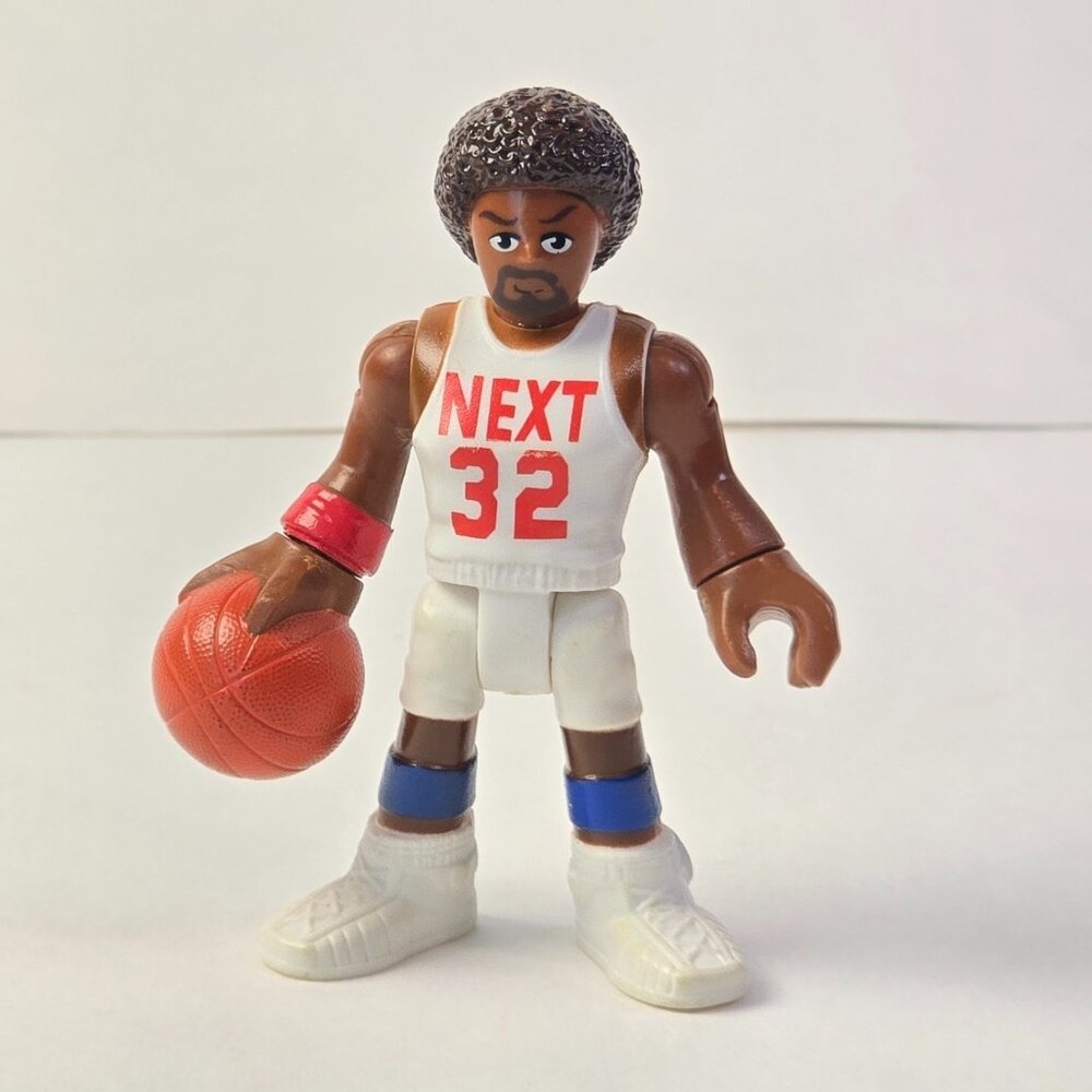 Imaginext Basketball Player Action Figure Toy Next 32 African American Red White